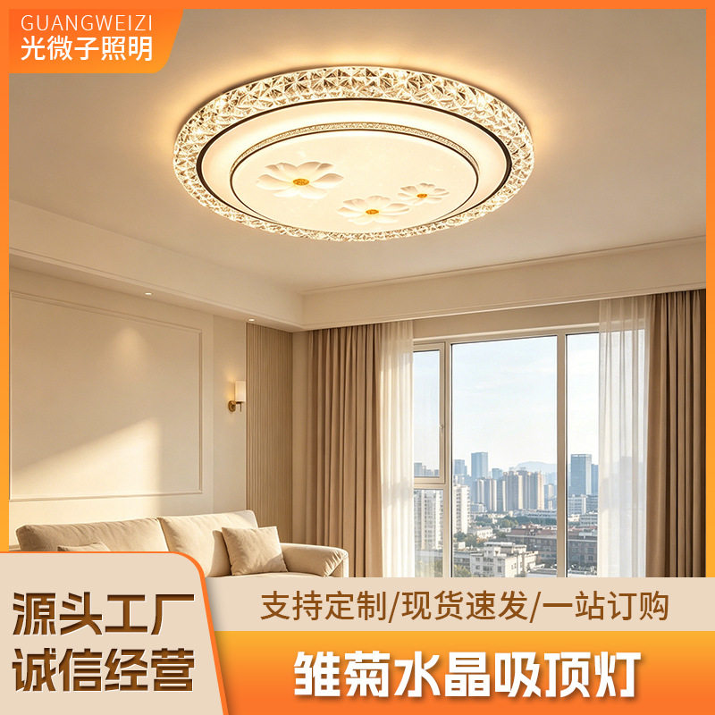 卧室客厅现代简约荷花吸顶灯中山餐厅/卧室/书房吸顶