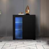 现代简约物风客厅厨房收纳储储边柜办公室文81689件木质藏柜柜