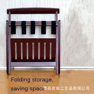 跨架境木质双层收纳架行李箱木质手收纳可行折叠79696落地式提箱