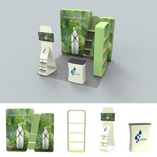 快幕秀展位展示广告展示位搭建铝合金展示架