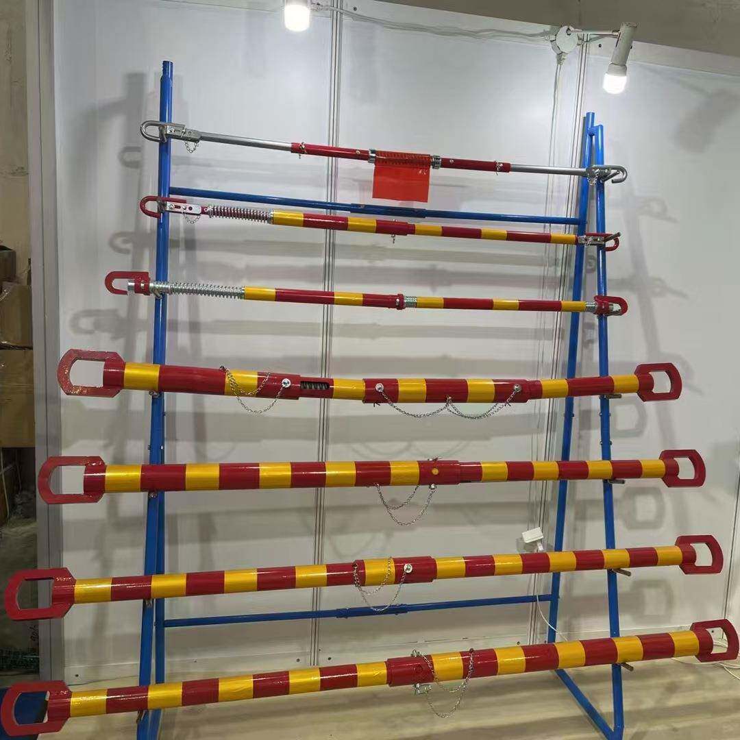 钢制硬拖车杠重型拉车杠防追尾牵引杠牵引杆3-20吨带缓冲拖车杆绳