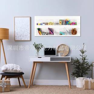 亚克力置物架板壁零售托盘3格垃圾箱分类收纳饰品收纳盒透明