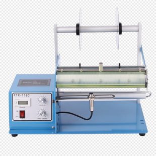 全自动标签剥离机FTR-118C-250透明光纤撕剥标机条码不干胶分离器