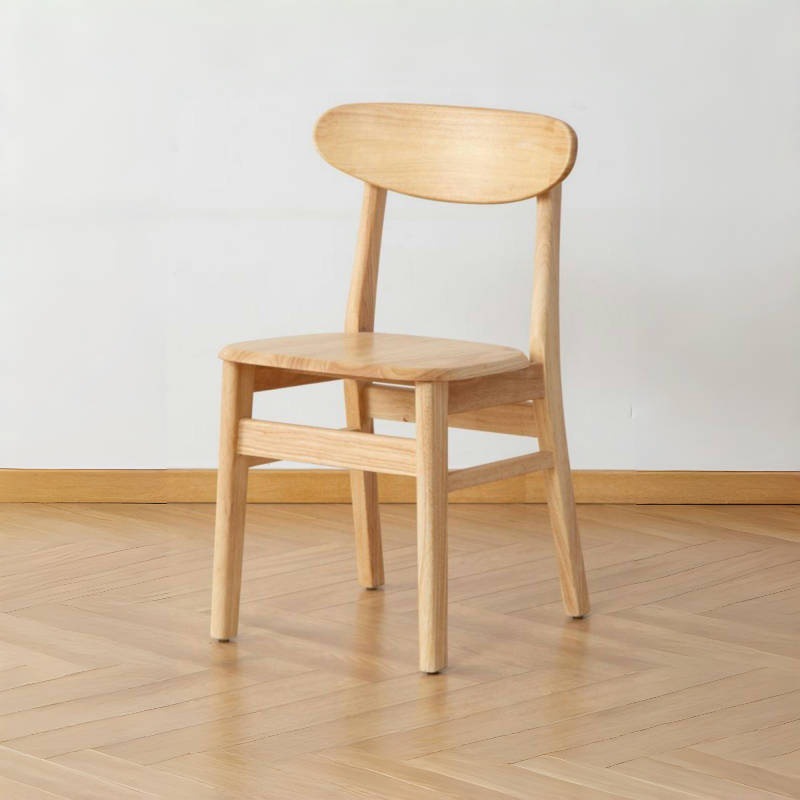 轻奢高级感凳子蝴蝶椅原木北欧靠背椅实木简约餐厅书桌整装餐桌椅