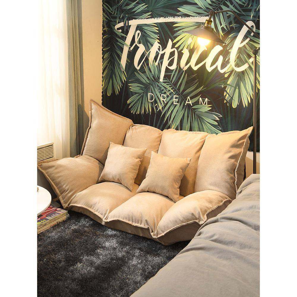 懒人沙发榻榻米折叠双人小户型网红款卧室单人简易地上沙发床两用