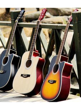 Cate卡特吉他QM-607全椴木南阳木吉他