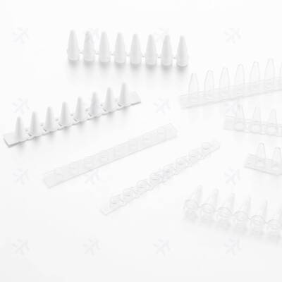 3310228Virya透明灭菌八连排0.2mlPCR8联排管盖套装