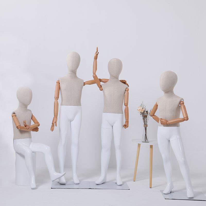 服装店包布儿童装模特道具橱窗假人童模陈列全身坐姿假人展示架子