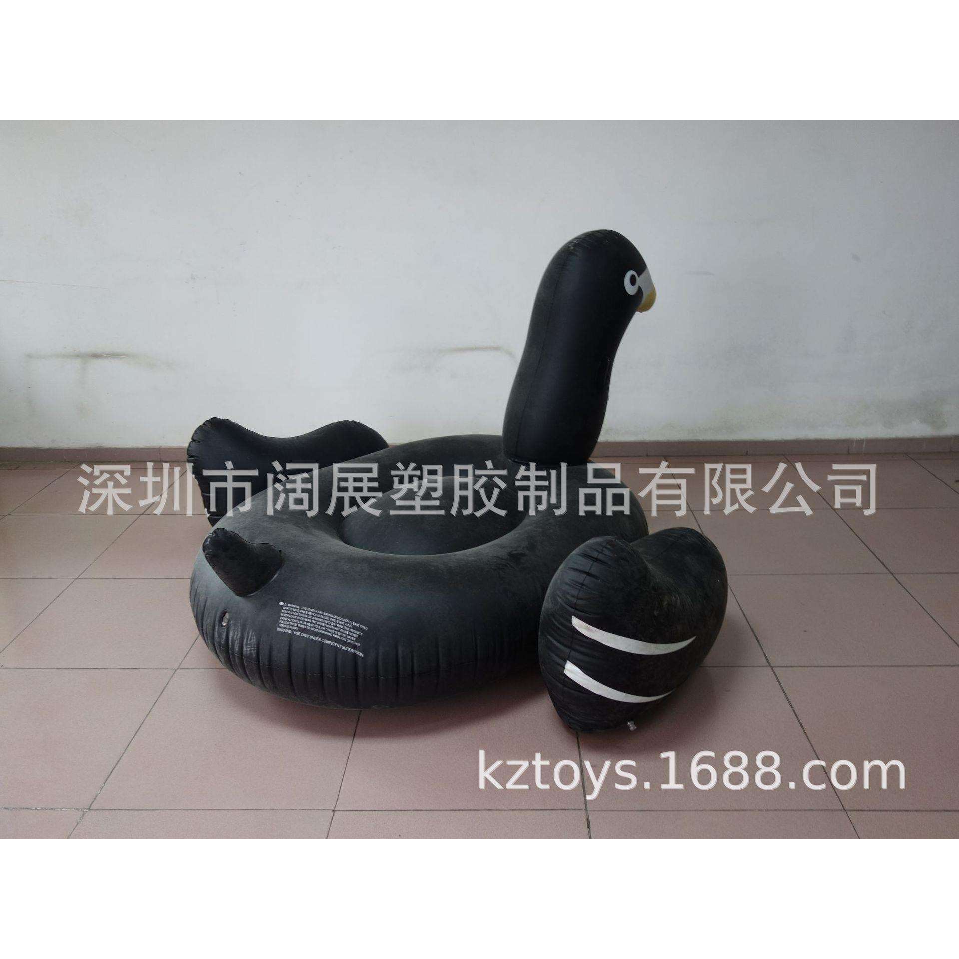 工厂直销网红款黑天鹅充气浮排金天鹅浮床成人水上充气玩具泳圈