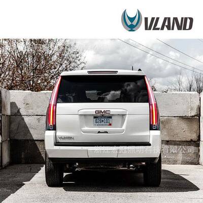 VLAND适用于2015-2020款GMCYUKON改装尾灯总成LED黄色转向灯现货