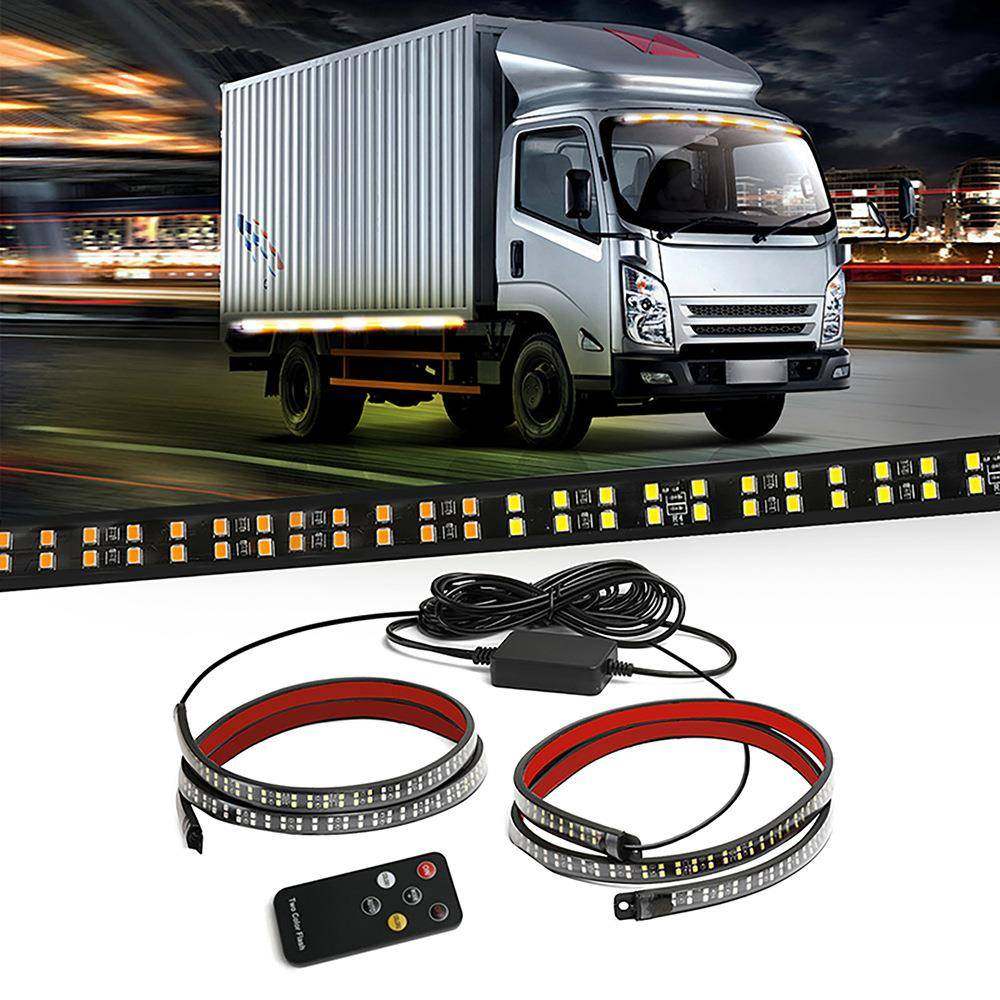 汽车侧边踏板灯双色流光转向灯皮卡车侧装货车尾厢警示灯,农用物资,其他肥料,淘宝优惠券,粉丝福利购,淘宝优惠卷