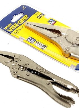 IRWIN美国握手牌尖嘴大力钳4寸6寸9寸尖嘴夹紧钳6LN9LN长嘴带刃口