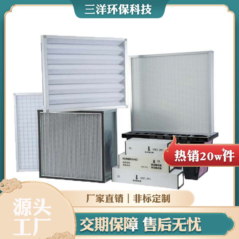 初效板框式过滤器G3G4折叠板式漆雾空调金属网镀锌耐用可清洗滤芯