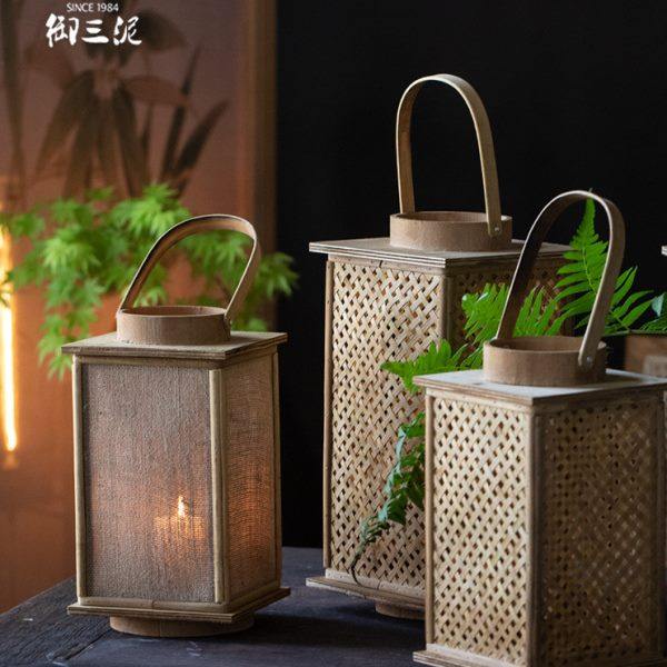 御三泥手工灯笼蜡烛灯罩古风拍照神器道具手提亚麻竹编民宿挂饰,家居饰品,家饰软装搭配套装,淘宝优惠券,粉丝福利购,淘宝优惠卷