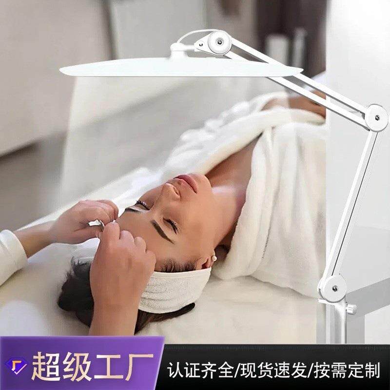 桌面折叠台灯夹式护眼学习鲨鱼灯美甲美睫纹绣灯LED美容灯补光灯