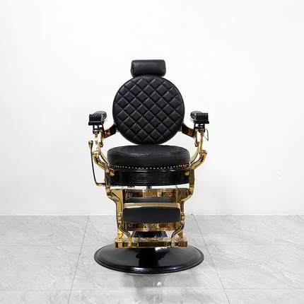 高端男士理发店椅子可放倒复古油头刮胡子大椅发廊专用美发剪发椅