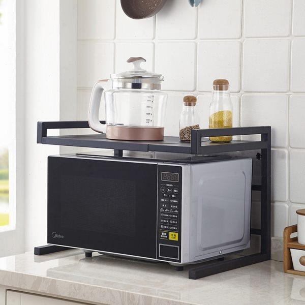 多功能厨房落地置物架可伸缩微波炉架子烤箱收纳家用双层台面桌面,厨房/烹饪用具,微波炉置物架,淘宝优惠券,粉丝福利购,淘宝优惠卷