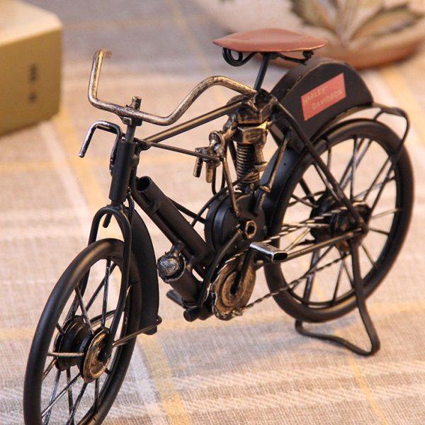 复古怀旧客厅摆件家居装饰品创意铁艺自行车模型酒柜摆设工艺品