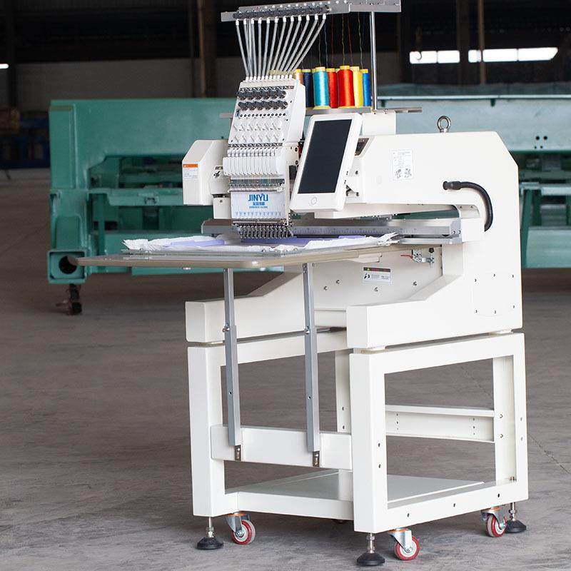 /金誉绣花机商用单头成衣绣机帽子刺绣机400*600mm平绣机