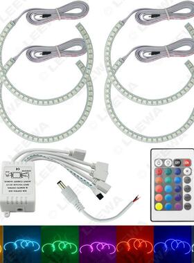 适用于宝马天使眼圈BMWE36/E38/E39/E46带透镜遥控RGB天使眼灯