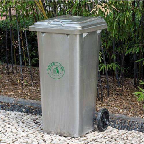 50L120L240L不锈垃圾桶钢01/304不锈钢挂车户外环卫街2948道小市