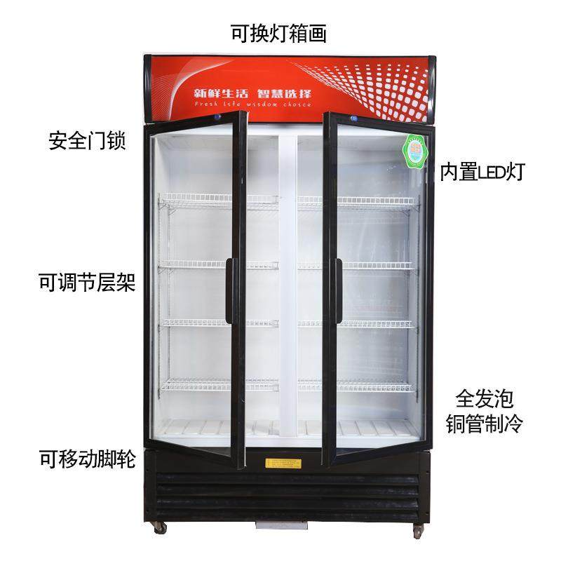冷藏保展示柜商用饮无品牌/料柜单藏门式啤酒柜超市冷冰箱水果蔬