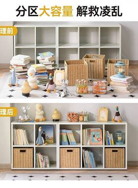 制钢制家格子柜电视书柜自居由组合柜铁艺柜书JLL儿童架钢书柜落