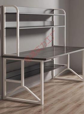 书桌书架一体桌子生家用卧台YYP式电写脑桌学出租屋字桌简易学室