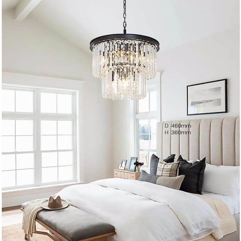 轻奢螺水吊创意现代客晶厅楼106旋梯间别墅高档灯婚礼堂黑色吊灯,家装灯饰光源,智能吊灯,淘宝优惠券,粉丝福利购,淘宝优惠卷