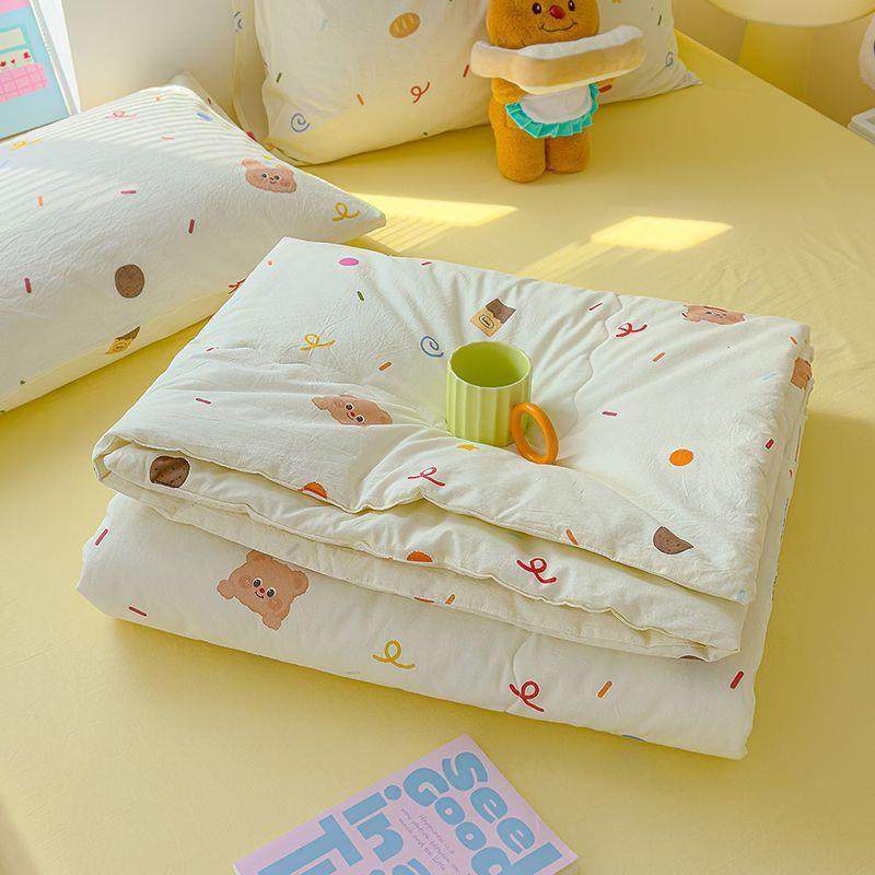 单A类水洗可机夏凉被夏季双人薄款柔棉软舒适可爱宿舍被四洗件953,床上用品,化纤被,淘宝优惠券,粉丝福利购,淘宝优惠卷