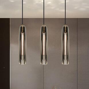 后轻现代铜奢水943晶小吊灯卫全生间卧室床头客厅餐厅吧台单头吊