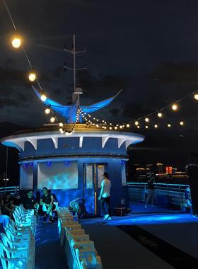 户外灯串LE彩D灯泡灯树灯阳台室外防水铺节日露氛营围ARF串店灯装