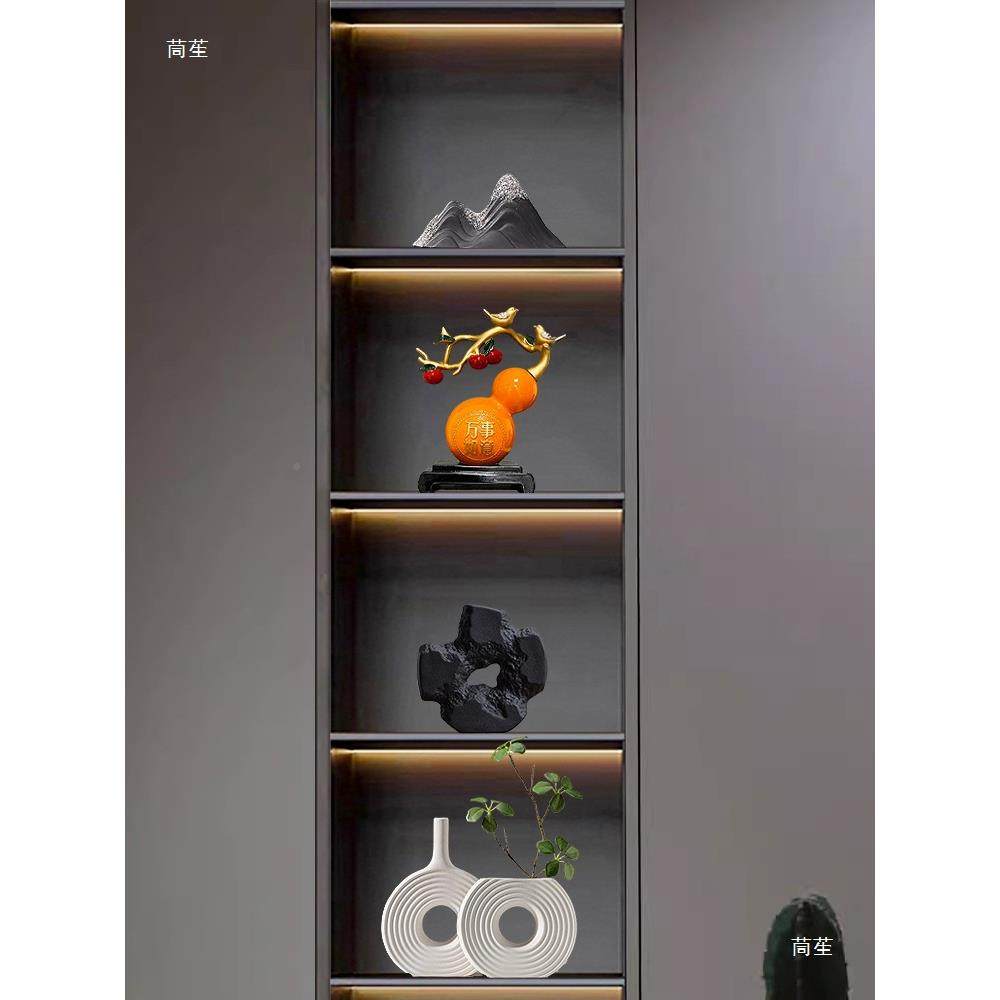 新中摆柜式摆件客厅玄关博古摆设tj#j#lzn客架厅酒办公室软装饰书