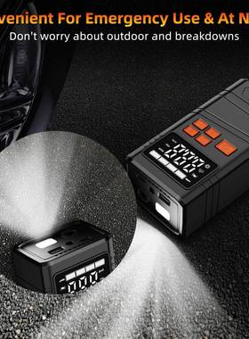 新22缸打气21325泵电动款充泵数显轮胎打气气LED灯照明车充载气泵