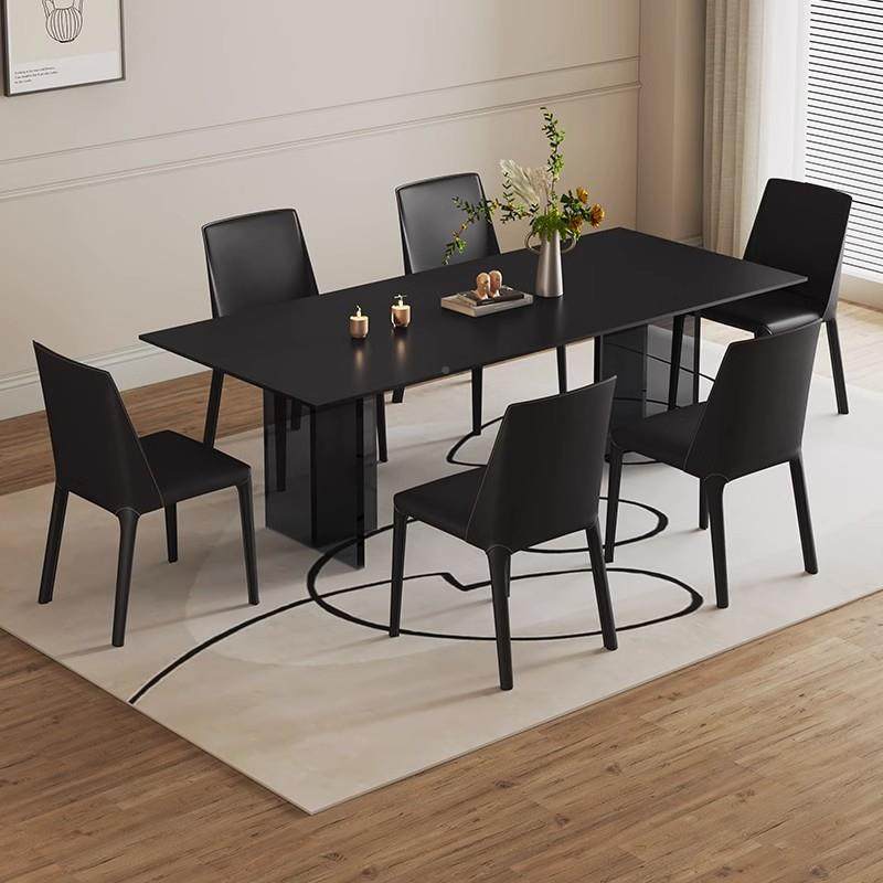 德利丰岩板餐桌型黑亚克用337力悬浮长方形纯现代小户餐厅家岛台,商业/办公家具,餐桌椅系列,淘宝优惠券,粉丝福利购,淘宝优惠卷