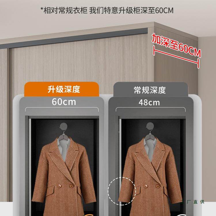 户小型主卧家室推拉移门用大衣柜实木出租儿童定RLD制202子5新款