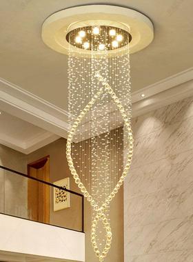 2025年新款水吊灯灯个39627性别墅寓loft楼梯晶轻奢吊11公0V网红