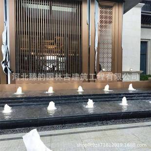 涌玉柱喷泉广场泉大型旱地音乐喷流水涌泉景爆观739波光泉气泉工