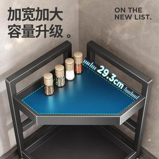 厨房211 置物用台面转角家三多角架架子调料品盐调味罐层调味 005