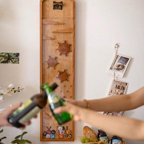 岩璞创意开瓶器决策神器客厅餐厅酒吧啤酒起酒器个性壁挂装饰摆件