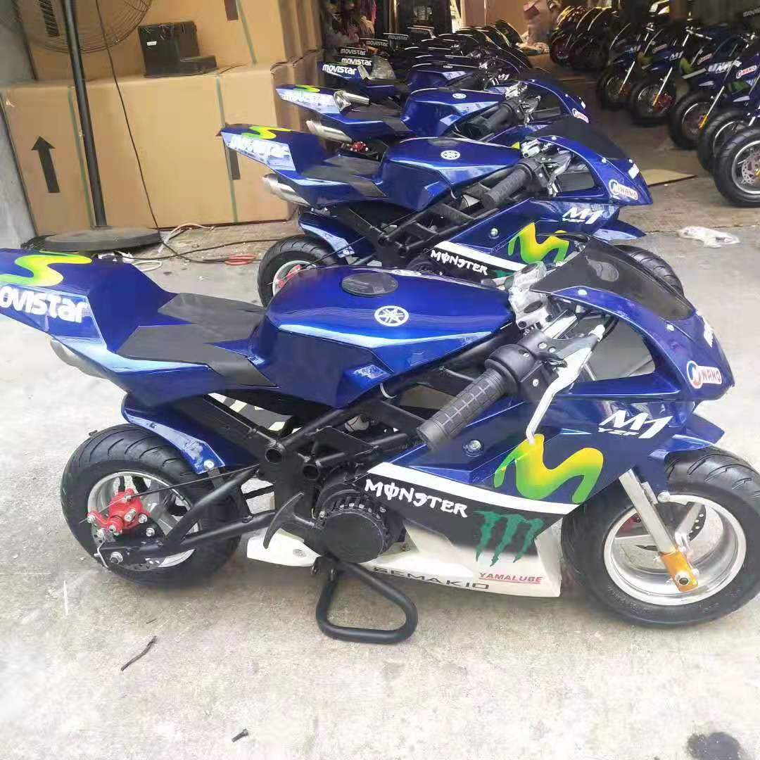 箭头小跑摩托车 新款49CC小赛车 儿童趴赛越野车 山地越野摩托车