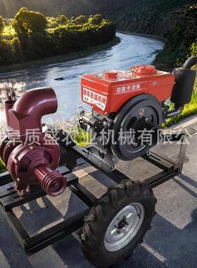 高扬程压水泵农用灌溉家用单相380v拖车式防汛抗旱