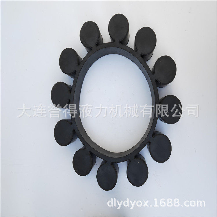 青岛水泥厂液力偶合器弹性块yox750梅花垫耦合器