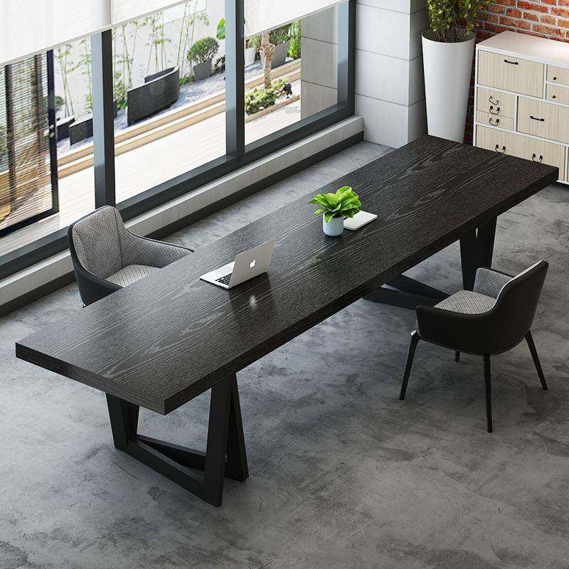 客厅实木长书桌大板桌工作台电脑桌黑色创意设计师轻奢老板办公桌,纺织面料/辅料/配套,纺织机械配件,淘宝优惠券,粉丝福利购,淘宝优惠卷