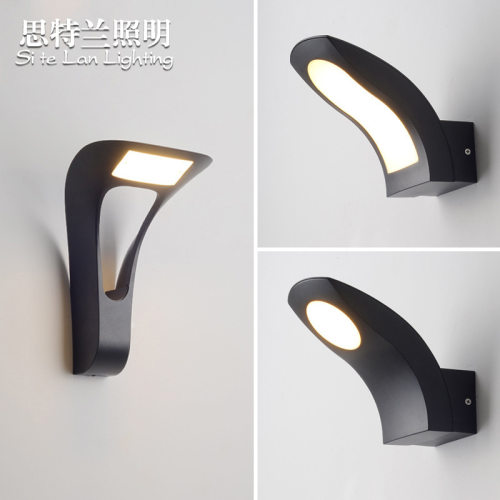 户外LED创意北欧现代简约室外防水壁灯庭院灯走廊过道阳台露台灯