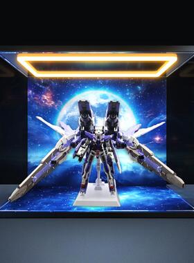 防尘罩适用万代MB高达00GNArmorType-e高达模型回型灯展示盒