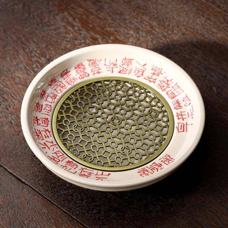 草木灰陋室铭窗花壶承陶瓷单层蓄水茶承壶托建水壶承养壶垫干泡台,纺织面料/辅料/配套,纺织机械配件,淘宝优惠券,粉丝福利购,淘宝优惠卷