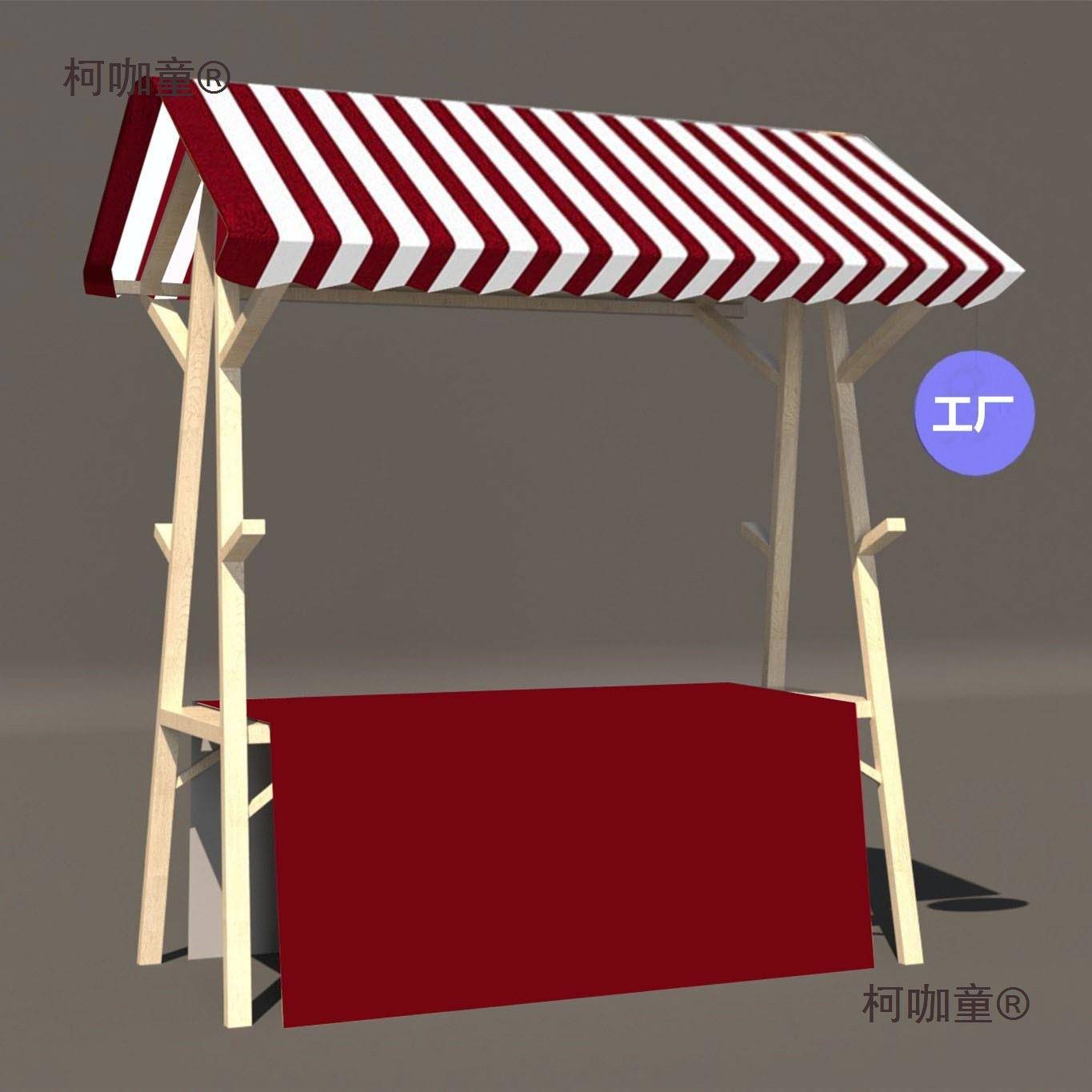 集市摊位木制活动棚架商场售货车花车出租夜市摆摊折叠市集麦太保