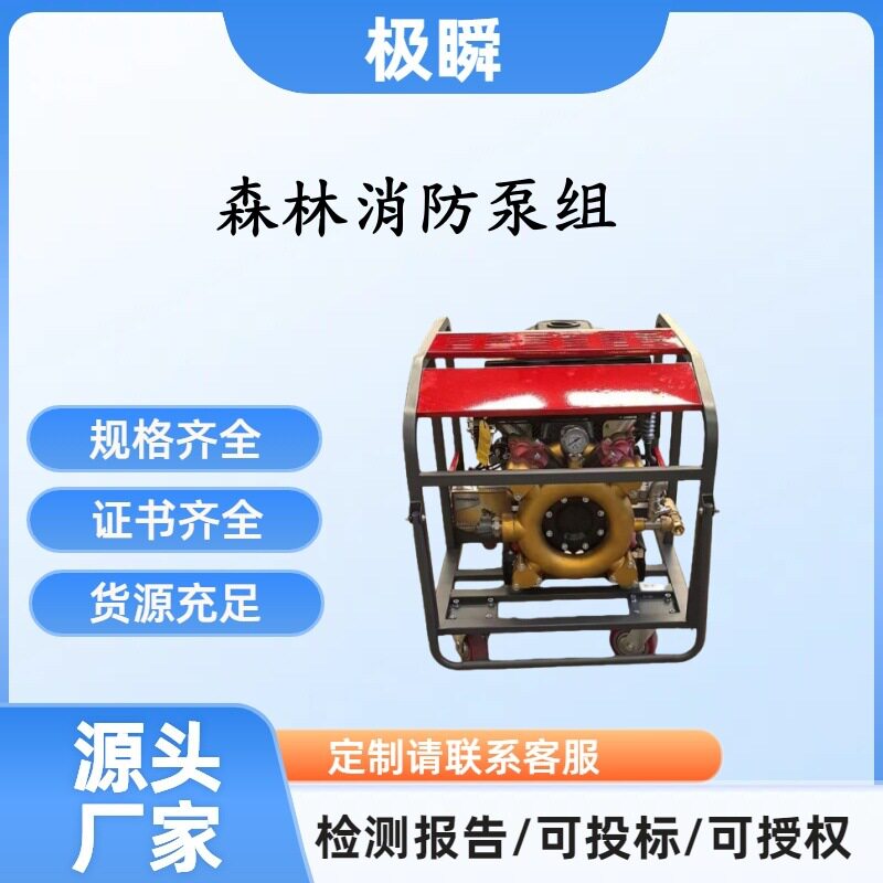 极瞬森防高压泵三缸柱塞液压隔膜泵14马力输水泵四冲程机动泵