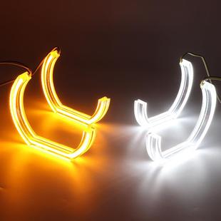 适用宝马E90E81E46E87F30E53E60E63E36双色水晶天使眼